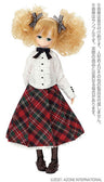 Pure Neemo Wear 1/6 Sunbeam Forest Clothing Shop PNM Innocent Forest Long Skirt Red x Green Checker (DOLL ACCESSORY)