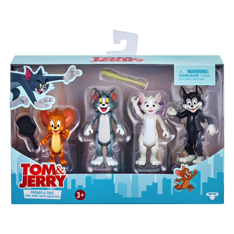 "Tom and Jerry" Moose Toys Action Figure 4Pack Tom and Jerry, and Friends