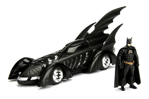 "DC Comics" 1/24 Scale, Diecast Vehicle Batmobile & Batman [Movie "Batman Forever"]