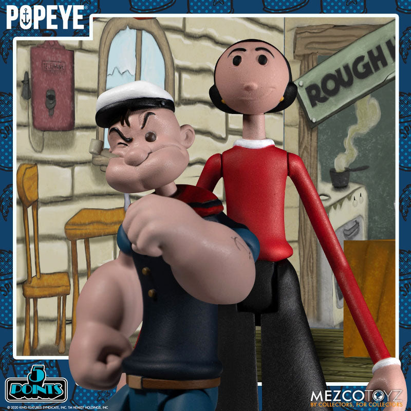 5 Point/ POPEYE: Popeye Cafe Lounge 3.75 Inch Action Figure Box Set