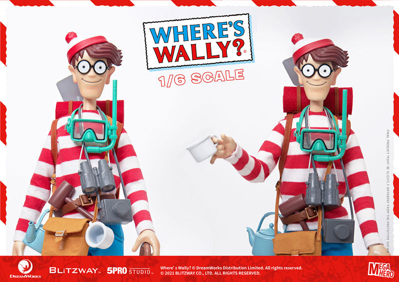 [Bonus] Mega Hero Series / WHERE'S WAXLY?: Wally 1/6 Action Figure