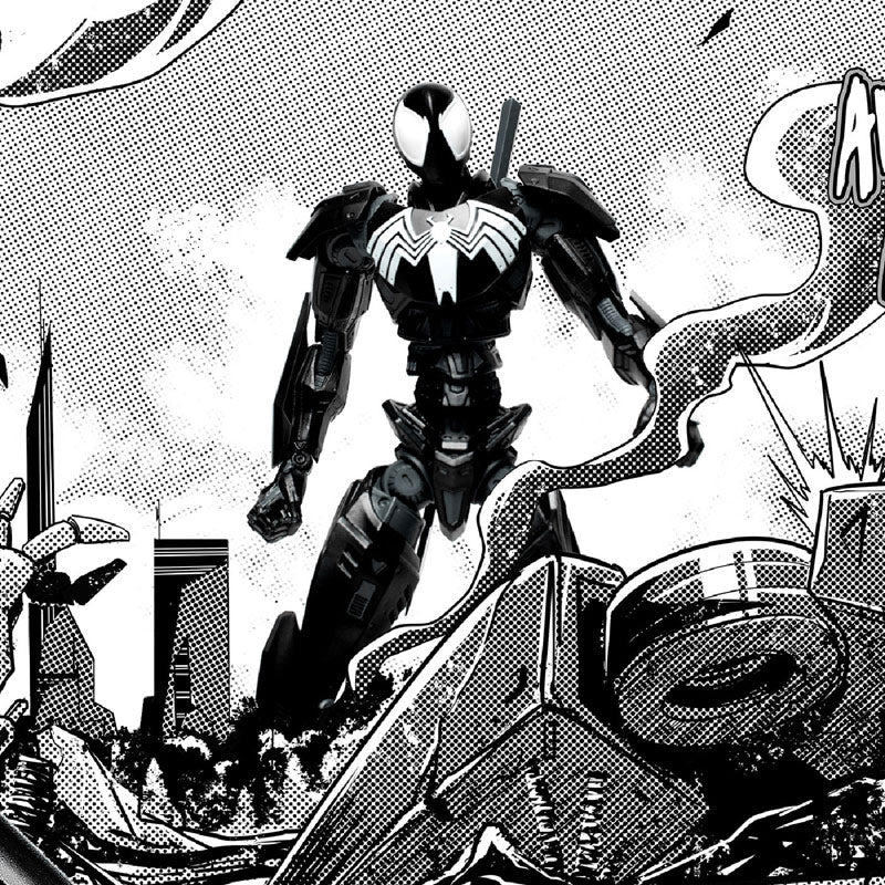 Mondo Mecha "Marvel Comics" Action Figure #01 Spider-Man Mecha (Symbiot)