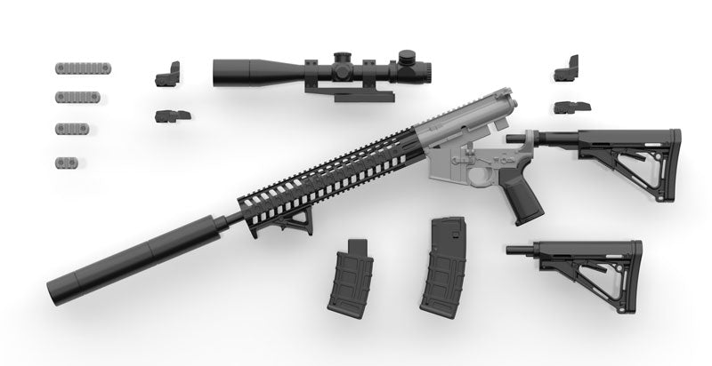 LittleArmory [LADF16] Girls' Frontline ST AR-15 Type 1/12 Plastic Model