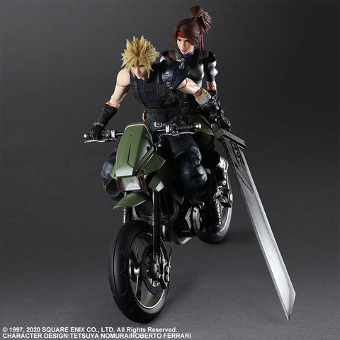 Final Fantasy VII Remake - Cloud Strife - Jessie Rasberry - Motorbike Set - Play Arts Kai (Square Enix)