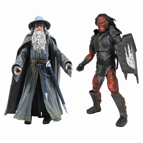 LOTR Select / Lord of the Rings Series 4: Gandalf & Uruk-hai Orc, Set of 2