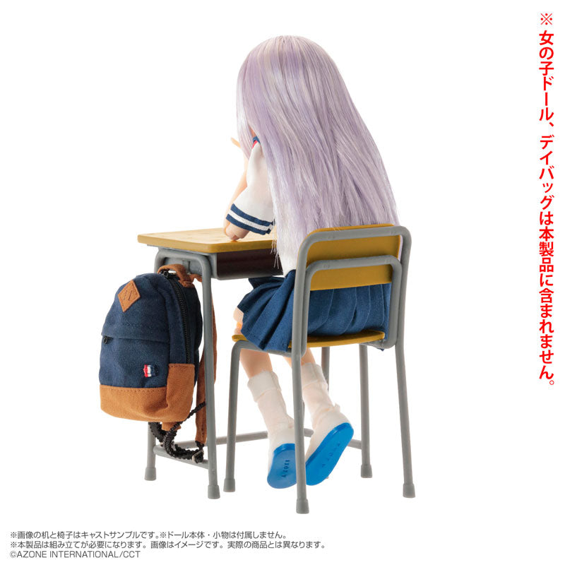 AzoPla Series 1/6 School Desk and Chair Plastic Model