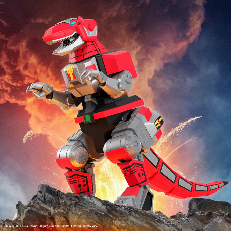 Mighty Morphin Power Ranger / Tyrannosaurus Dinozord Ultimate 8 Inch A ...