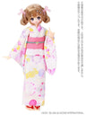 1/6 Pure Neemo Wear PNS Yukata set -Flower and Ribbon- White x Pink (DOLL ACCESSORY)