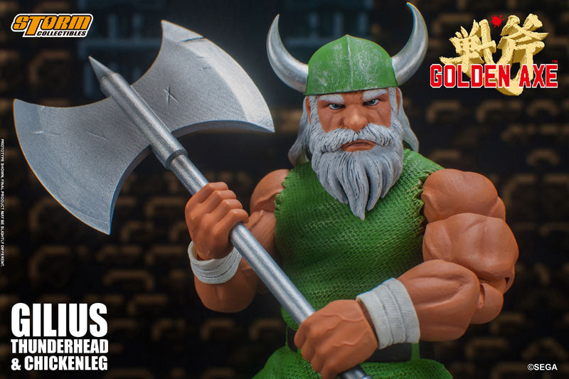 Golden Axe Action Figure Gilius Thunderhead & Chicken Leg Set