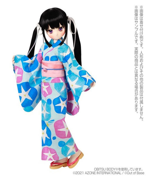 1/3 Scale 45 Yukata set -Morning Glory and Maiden- Sky Blue (DOLL ACCESSORY)