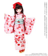 1/3 Scale 45 Yukata set -Ribbon and Cherry Parfait- Pink Checker (DOLL ACCESSORY)