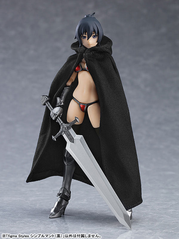 Figma Styles - Simple Cape - Black (Max Factory)