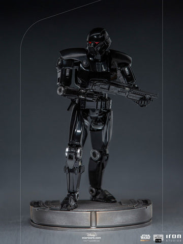 Mandalorian Iron Studios Statue Battle Diorama Series Dark Trooper
