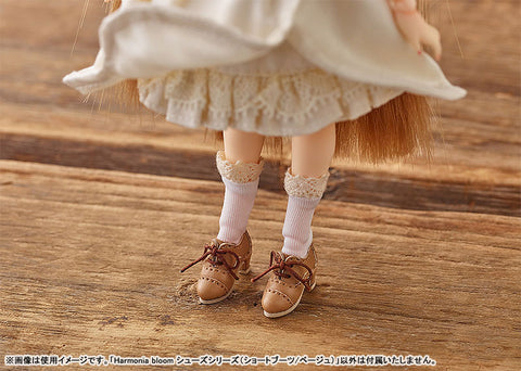 Harmonia bloom Shoes Series (Short Boots/Beige) (DOLL ACCESSORY)