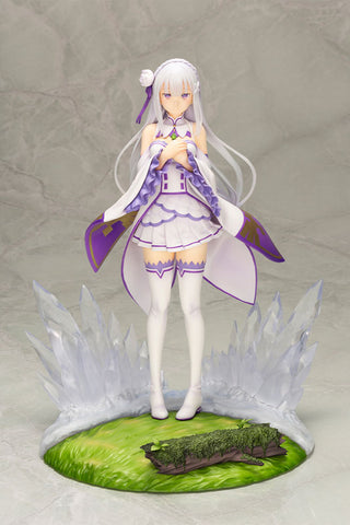 Re Zero Starting Life in Another World S-Fire Emilia & Childhood Emilia 1/7  Scale Figure