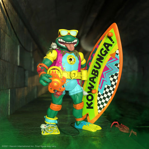 Teenage Mutant Ninja Turtles Sewer Surfer Michelangelo Ultimate Figure