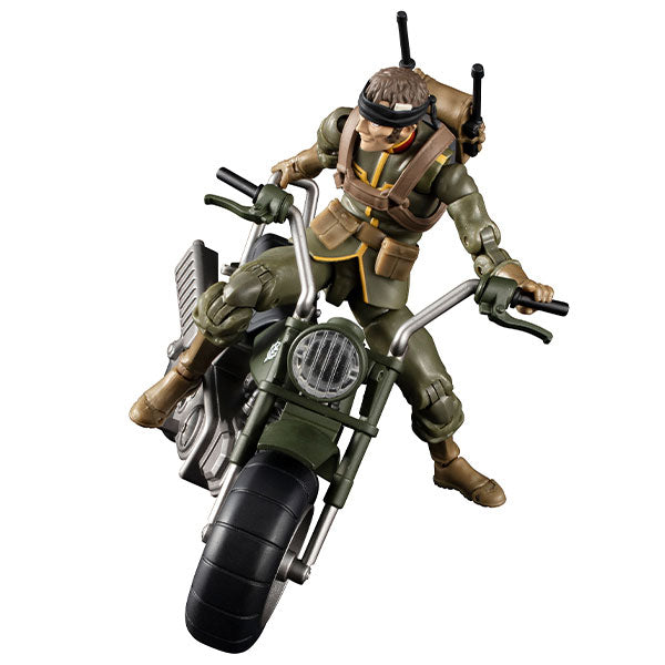 G.M.G. Mobile Suit Gundam - Zeon Army 08 V-SP - Normal Soldier & Zeon Army Soldier Motorcycle (Megahouse)