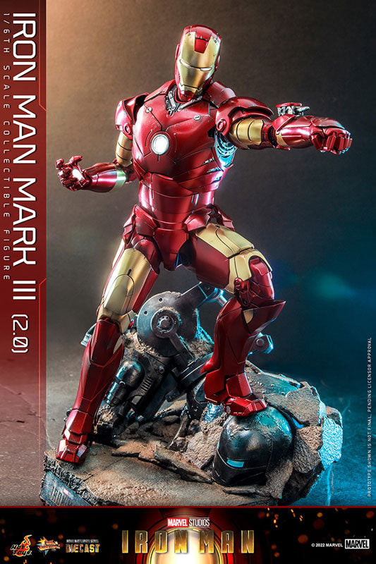 Movie Masterpiece Diecast - Iron Man - Mark 3 Version 2.0 - 1/6 (Hot Toys)