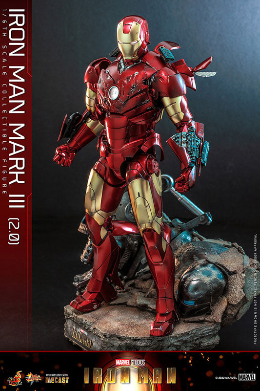 Movie Masterpiece Diecast - Iron Man - Mark 3 Version 2.0 - 1/6