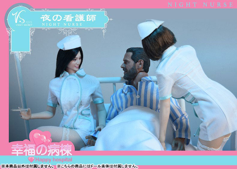 1/6 Happy Hospital Night Nurse Head & Costume Set No.1