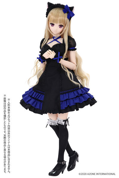 1/3 Scale AZO2 Chat Noir Dress Set Black x Royal Blue (DOLL ACCESSORY)