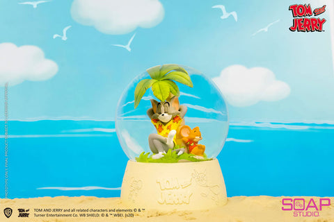 "Tom and Jerry" Snow Globe Tom and Jerry (Tropical Oasis)