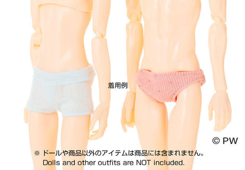 momoko Shorts Set Light Blue/Pink with Dots (DOLL ACCESSORY)