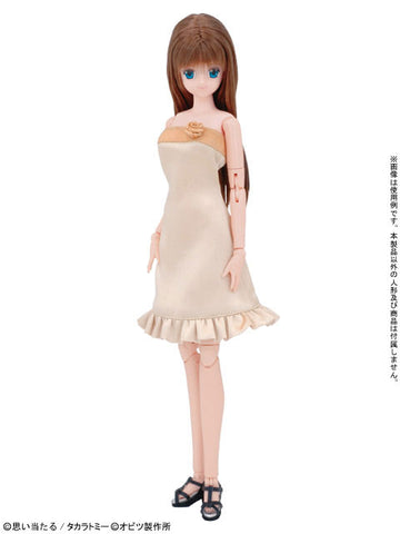 27cm Doll Wear Sophi Moda - Pale Rose Dress Gold (DOLL ACCESSORY)