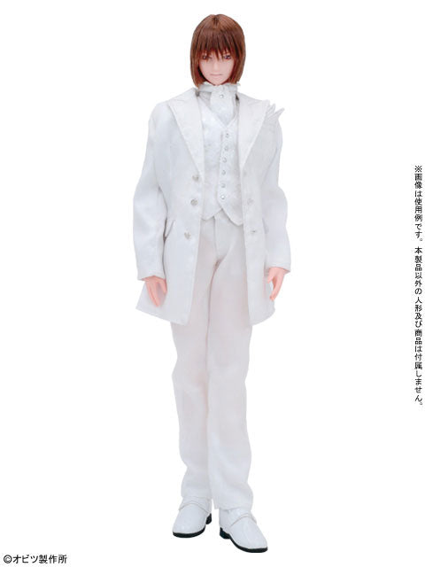 Men's (27cm)/AYM Men's Long Tuxedo White (DOLL ACCESSORY)