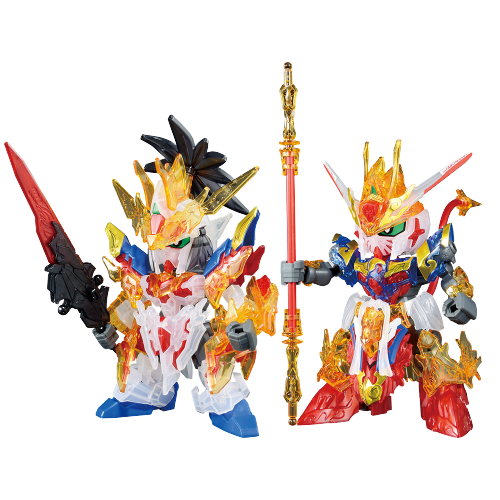 SD Gundam World Heroes - Liu Bei Unicorn Gundam & Wukong Impulse Gundam - Ichiban Kuji Kidou Senshi Gundam Gunpla 2021 - SDW Heroes - Solid Clear - C Prize (Bandai Spirits)