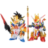 SD Gundam World Heroes - Liu Bei Unicorn Gundam & Wukong Impulse Gundam - Ichiban Kuji Kidou Senshi Gundam Gunpla 2021 - SDW Heroes - Solid Clear - C Prize (Bandai Spirits)