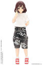 Doll Clothes - Picconeemo Costume - 1/12 Half Cargo Pants - 1/12 - Camo Pattern Grey (Azone)