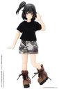 Doll Clothes - Picconeemo Costume - 1/12 Short Cargo Pants - 1/12 - Camo Pattern Grey (Azone)