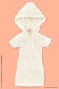 Doll Clothes - Picconeemo Costume - Short-sleeved Parka One Piece - 1/12 - Off White (Azone)