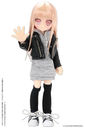 Doll Clothes - Picconeemo Costume - W Riders Jacket - 1/12 - Black (Azone)