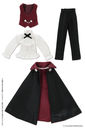 Doll Clothes - Picconeemo Costume - Dracula Viscount Set - 1/12 - Black x Bordeaux (Azone)