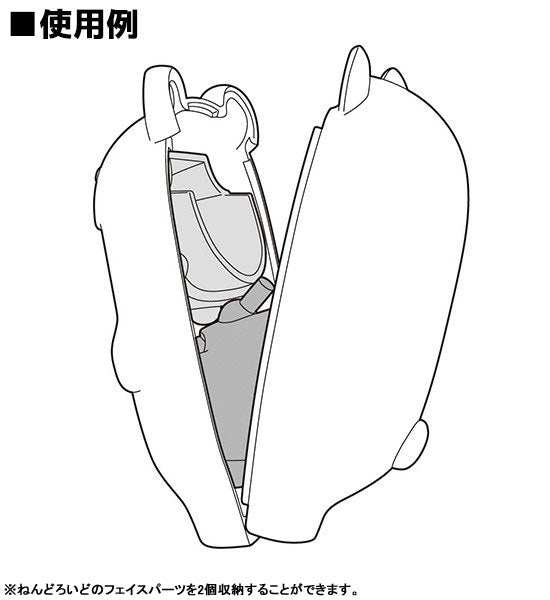 Nendoroid More - Kigurumi Face Parts Case - White Kitsune (Good Smile Company)