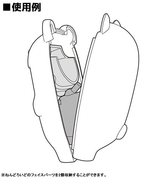 Nendoroid More - Kigurumi Face Parts Case - White Kitsune (Good Smile Company)