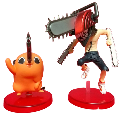 Chainsaw Man - Pochita and Denji - Weekly Shonen Jump World Collectable Figure - World Collectable Figure (Bandai Spirits)