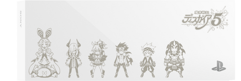 Makai Senki Disgaea 5 - Mini Character PS4 Coverplate White
