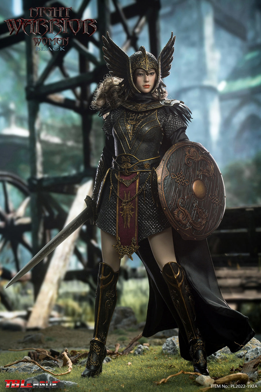 Female Night Warrior A - Black Armor Ver. - 1/6 (TB League)
